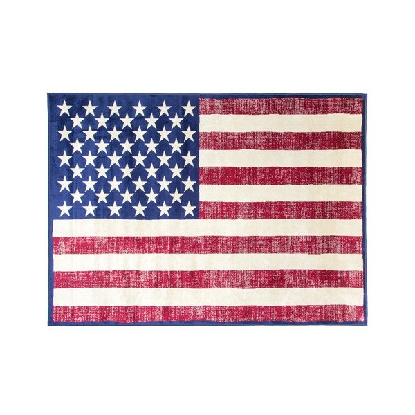Koberec s motívom americkej vlajky Cotex, 160 × 230 cm