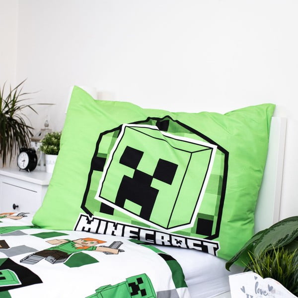 Detská obliečka na jednolôžko z mikrovlákna 140x200 cm Minecraft – Jerry Fabrics-image-4