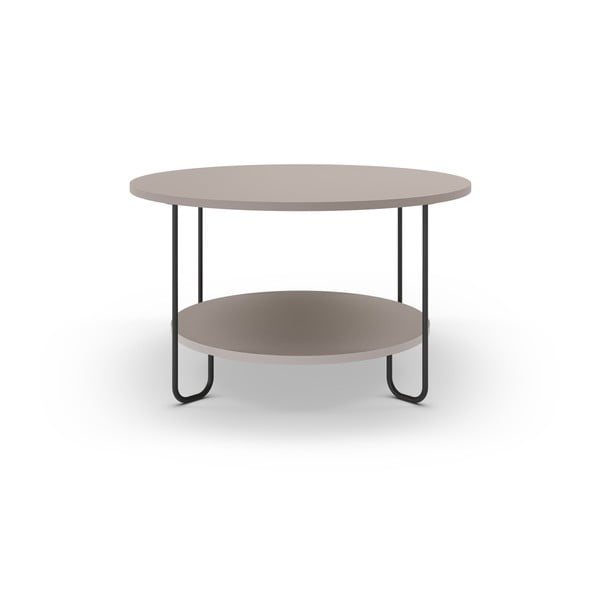 Sivý okrúhly konferenčný stolík ø 80 cm Tonka – Marckeric-image-3