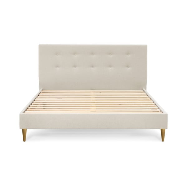 Béžová dvojlôžková posteľ Bobochic Paris Rory Light, 180 x 200 cm-image-2