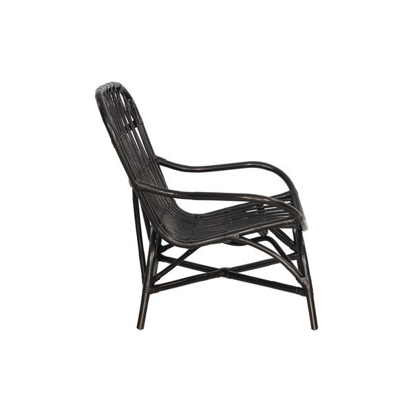 Čierne ratanové záhradné kreslo Bonami Essentials Sara-image-2
