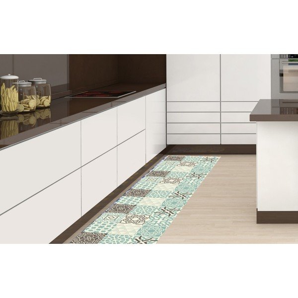 Vinylový koberec Huella Déco Turquesa 180 × 50 cm-image-1