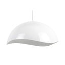 Biele závesné svietidlo s kovovým tienidlom ø 50 cm Waved – Leitmotiv