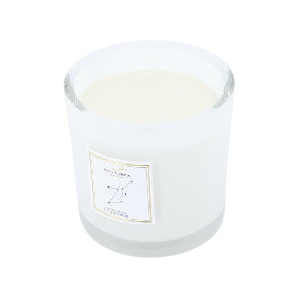 Vonná sviečka v bielom skle s vôňou santalu Stella Cadente Rak