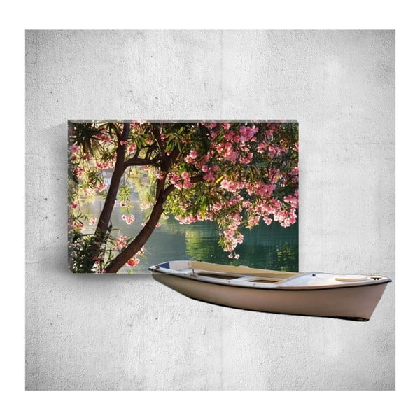 Nástenný 3D obraz Mosticx Boat On River, 40 × 60 cm