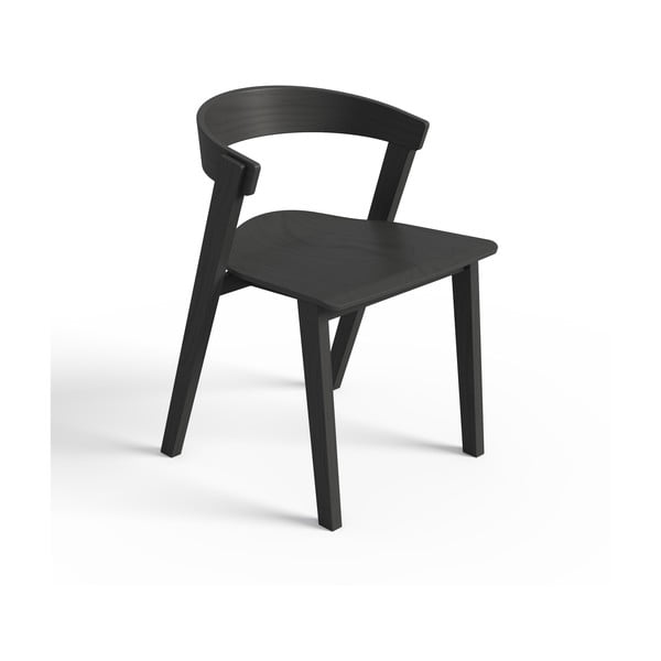Čierne jedálenské stoličky z bukového dreva v súprave 2 ks Sand – TemaHome