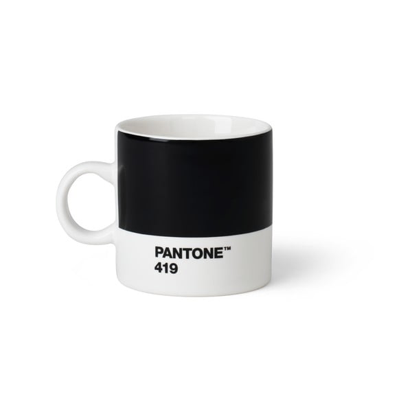 Čierny hrnček Pantone Espresso, 120 ml