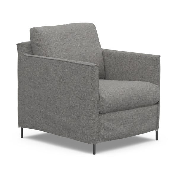 Sivé kreslo Petito – Furninova -image-2