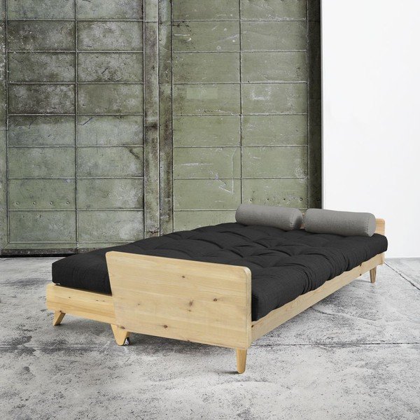 Rozkladacia pohovka Karup Indie Natural/Dark Grey/Granite Grey-image-1