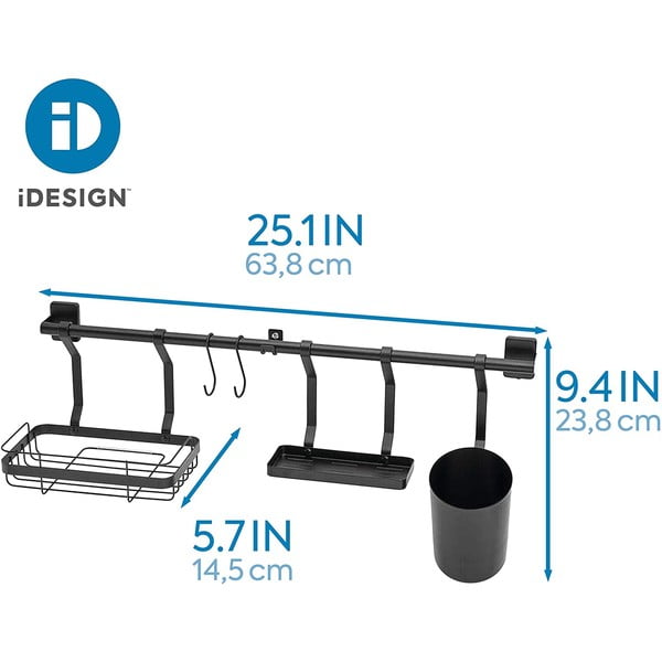 Čierny nástenný organizér iDesign Austin-image-1