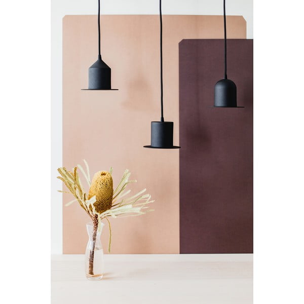 Súprava 3 čiernych závesných svietidiel EMKO Hat-image-4