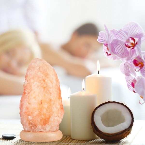 Oranžová soľná lampa, výška 26 cm Sally - LAMKUR-image-2