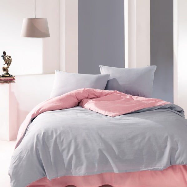 Bavlnené obliečky na dvojlôžko Suzy Pink, 200 × 220 cm