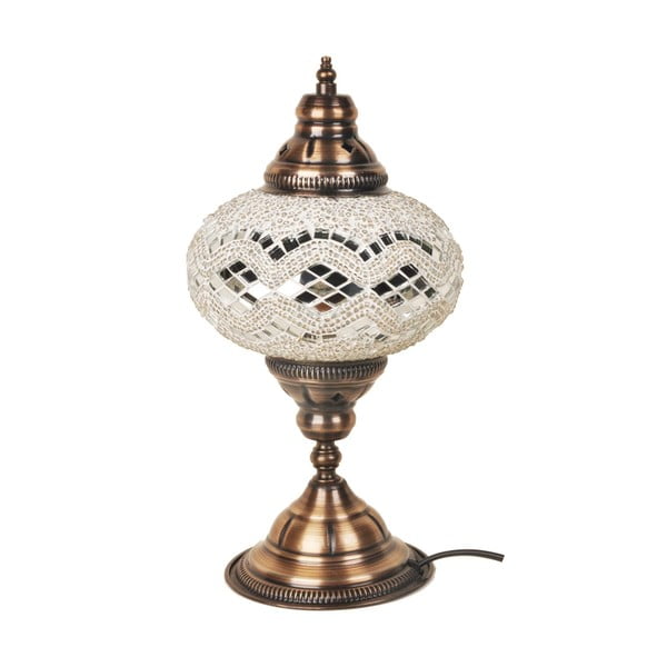 Sklenená ručne vyrobená lampa Dianthe, ⌀ 17 cm