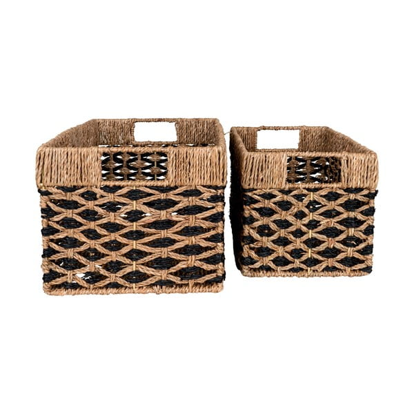 Košíky z morskej trávy v súprave 2 ks 25x40x21 cm Salar – House Nordic-image-3