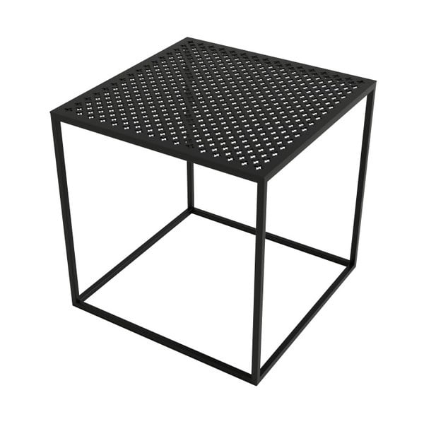 Čierny konferenčný stolík Take Me HOME Motivo, 42 × 42 cm