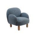 Modré detské kresielko z textílie buklé Rocky – Vipack