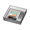 Matne čierny kúpeľňový organizér na kozmetiku z recyklovaného plastu - iDesign