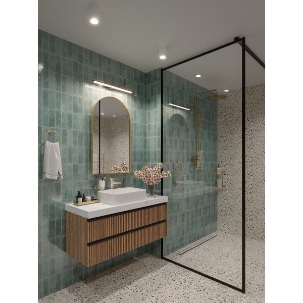 LED nástenné svietidlo v striebornej farbe Catania – GTV-image-2