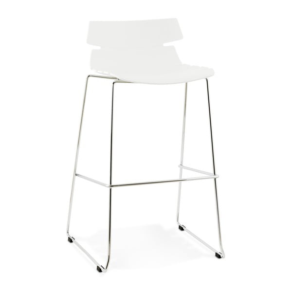 Biela barová stolička Kokoon Reny, výška 77 cm
