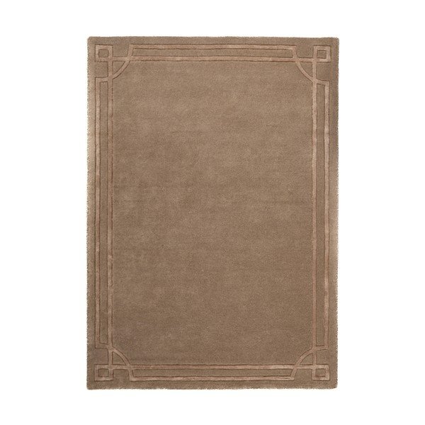 Hnedý ručne tkaný vlnený koberec 120x170 cm Gatsby – Flair Rugs