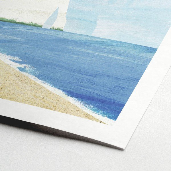 Plagát 30x40 cm Etretat Cliffs - Travelposter-image-1