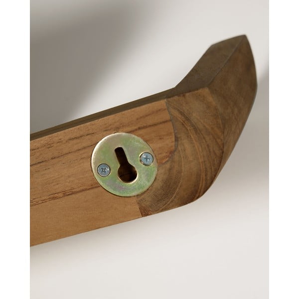 Police z teakového dreva v prírodnej farbe v súprave 2 ks 50 cm Shamel – Kave Home-image-3