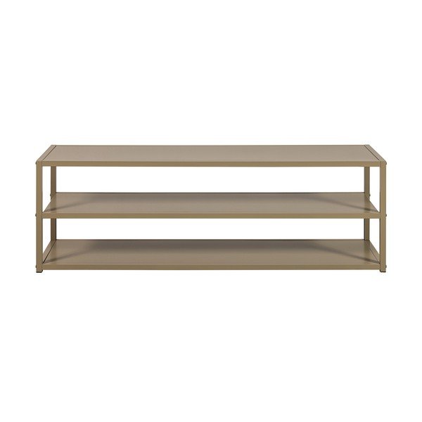 Taupe kovový TV stolík 120x40x35 cm Teun – WOOOD