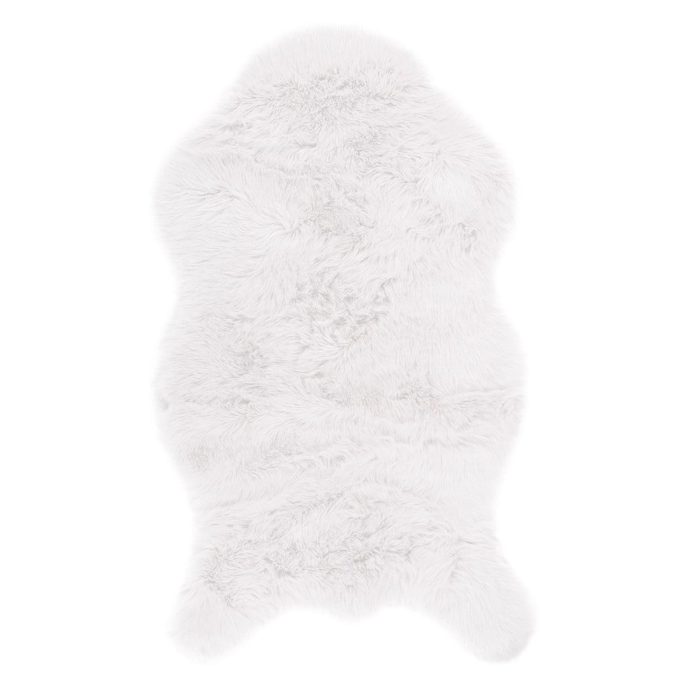 Biela umelá kožušina Tiseco Home Studio Sheepskin, 80 × 150 cm