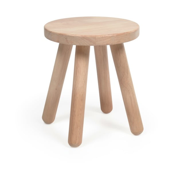 Detská stolička z kaučukového dreva Kave Home Dilcia, ø 24 cm