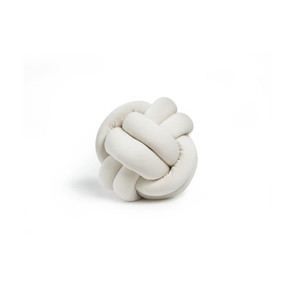 Svetlobéžový vankúš Knot Decorative Cushion, ⌀ 25 cm