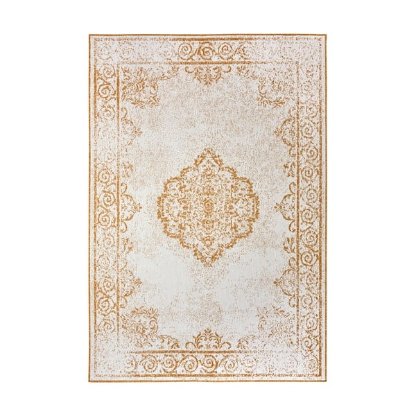 Okrovožlto-biely vonkajší koberec 80x150 cm Cebu - NORTHRUGS