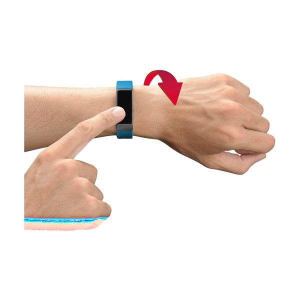 Modro-čierny bluetooth fitness náramok s dotykovým displejom CellularLine EASYFIT TOUCH-image-2