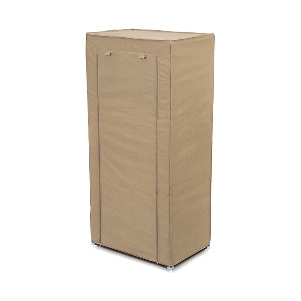 Béžová textilná šatníková skriňa Compactor Wardrobe, výška 147 cm-image-3