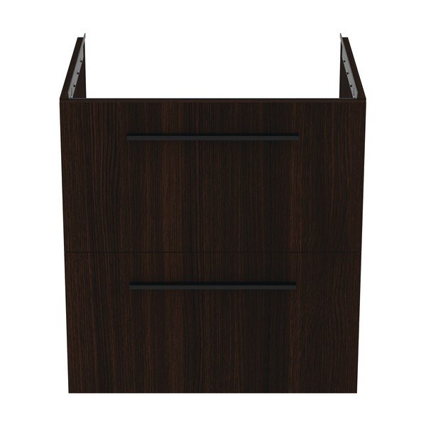 Tmavohnedá závesná skrinka pod umývadlo v dekore duba 60x63 cm i.Life B – Ideal Standard-image-2