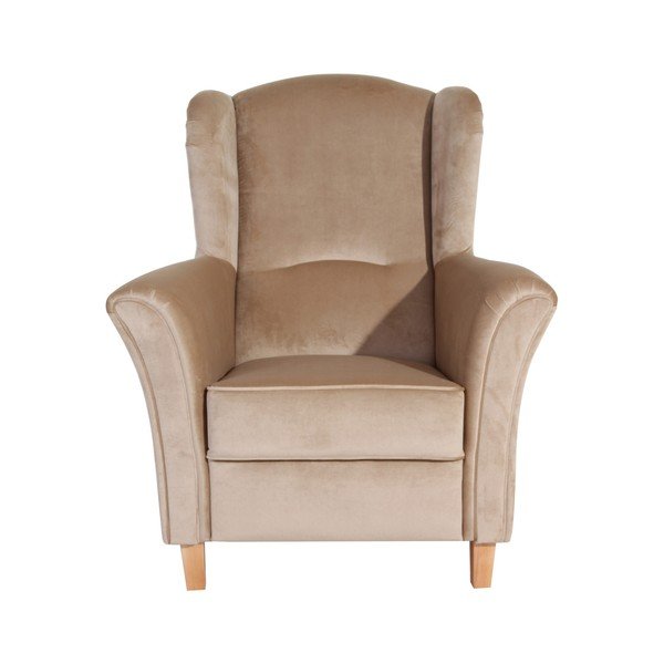 Béžové kreslo Max Winzer Agnetha Suede-image-2