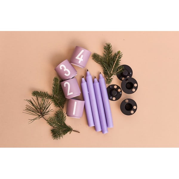 Porcelánové svietniky v súprave 4 ks Mini - Design Letters-image-2