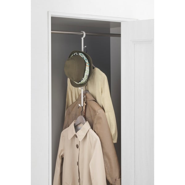 Biely závesný vešiak do šatníka Yamazaki Tower-image-1