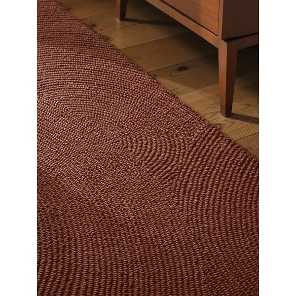 Ručne tkaný vlnený behúň v tehlovej farbe 80x300 cm Calmio – Hanse Home-image-1