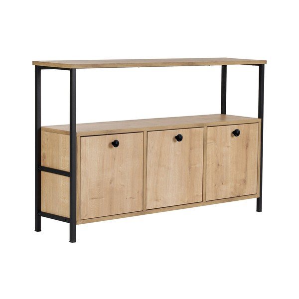 Konzolový stolík v dekore duba v svetlo prírodnej farbe 29,5x120 cm Solace – Kalune Design-image-2