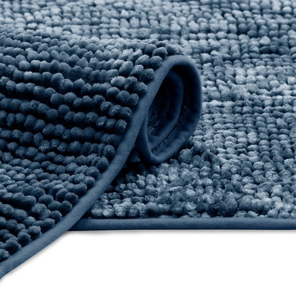 Tmavomodrá kúpeľňová predložka AmeliaHome Bati, 50 x 70 cm-image-2