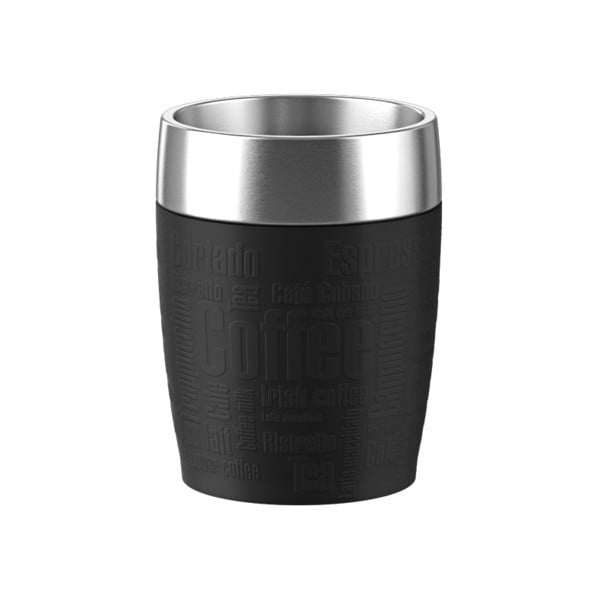 Cestovný termohrnček Travel Cup Black, 200 ml