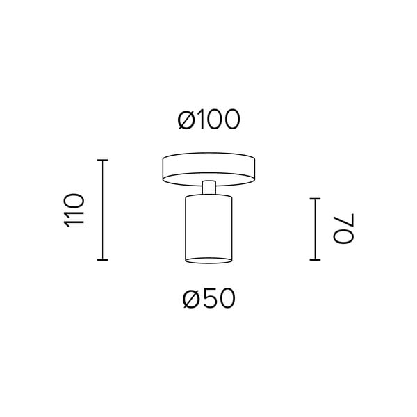 Biele stropné svietidlo Sotto Luce Cero-image-2