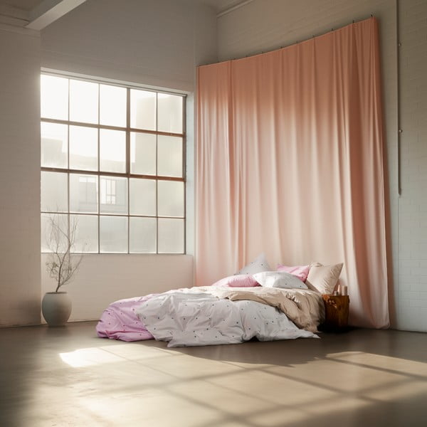 Biele obliečky na jednolôžko z bavlneného perkálu 140x200 cm Daisy – JUNA-image-4