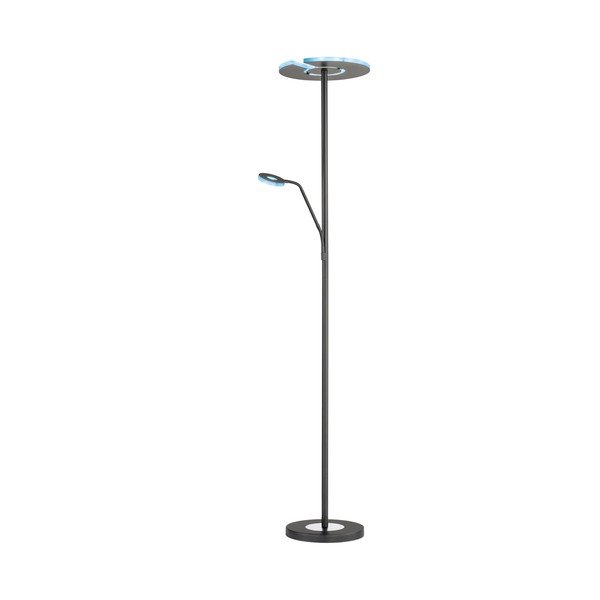 Čierna LED stmievateľná stojacia lampa (výška 180 cm) Dent – ​​Fischer & Honsel-image-4