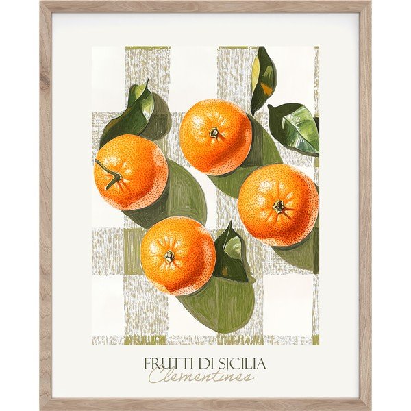 Tlačený obraz s rámom 40x50 cm Mandarines  – Styler