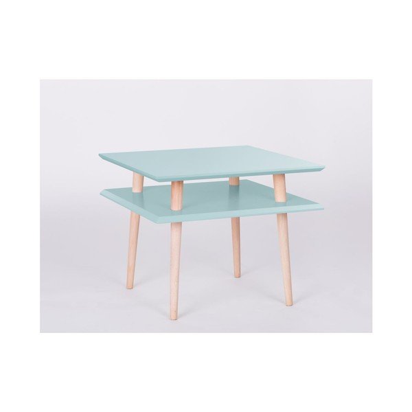 Konferenčný stolík UFO Square Light Turquoise, 55 cm (šírka) a 45 cm (výška)-image-1