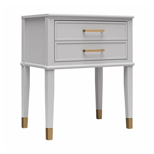 Svetlosivý nočný stolík Westerleigh – CosmoLiving by Cosmopolitan