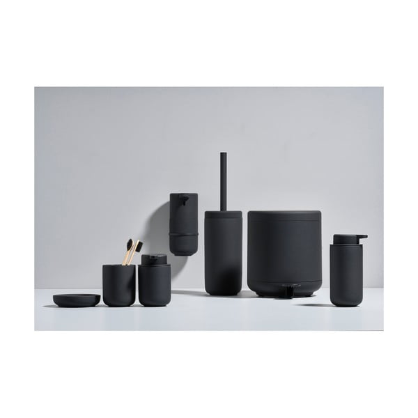 Čierny nástenný kameninový dávkovač mydla 450 ml Ume - Zone-image-3