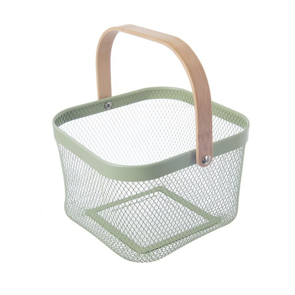 Drôtený kovový košík 24,5x24,5x30 cm Greenish – Orion-image-4